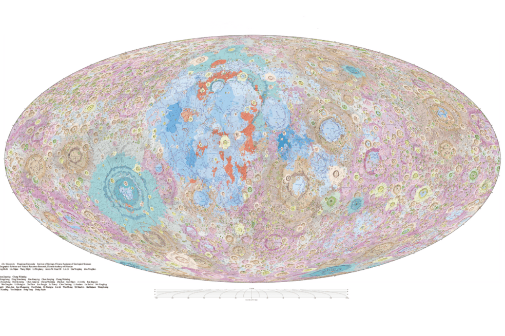 Primer atlas geológico en alta definición de la Luna.