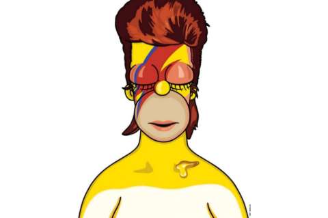 Tributo de Los Simpson a David Bowie