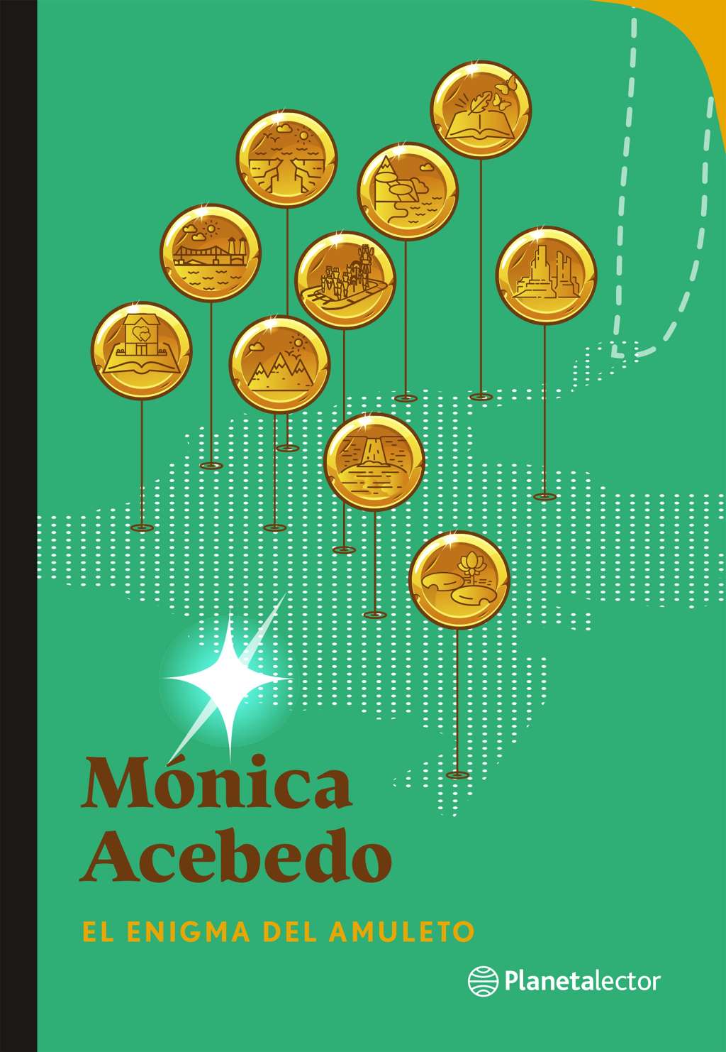 Portada delibro "El enigma del amuleto".