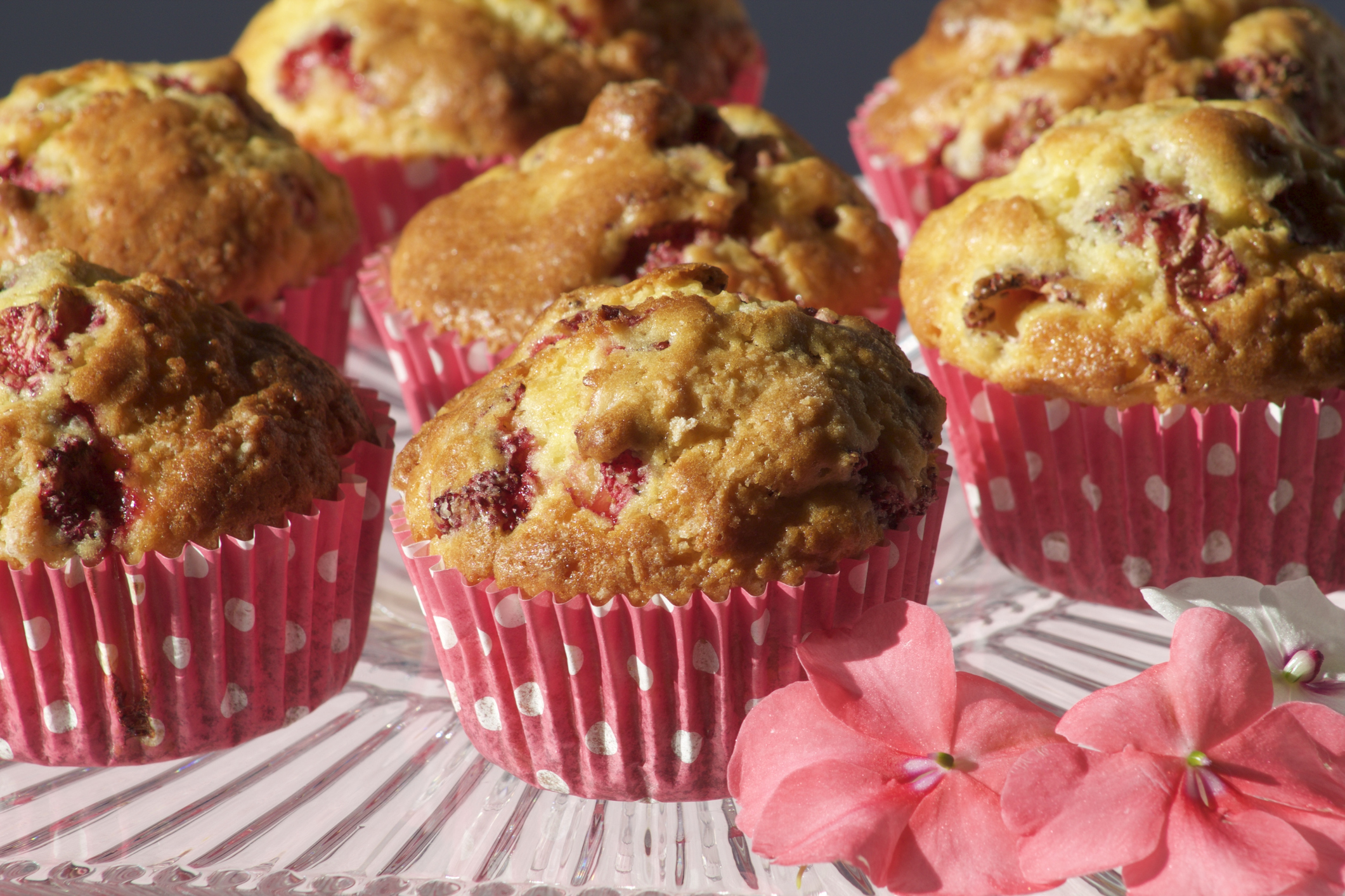 Muffins de fresa