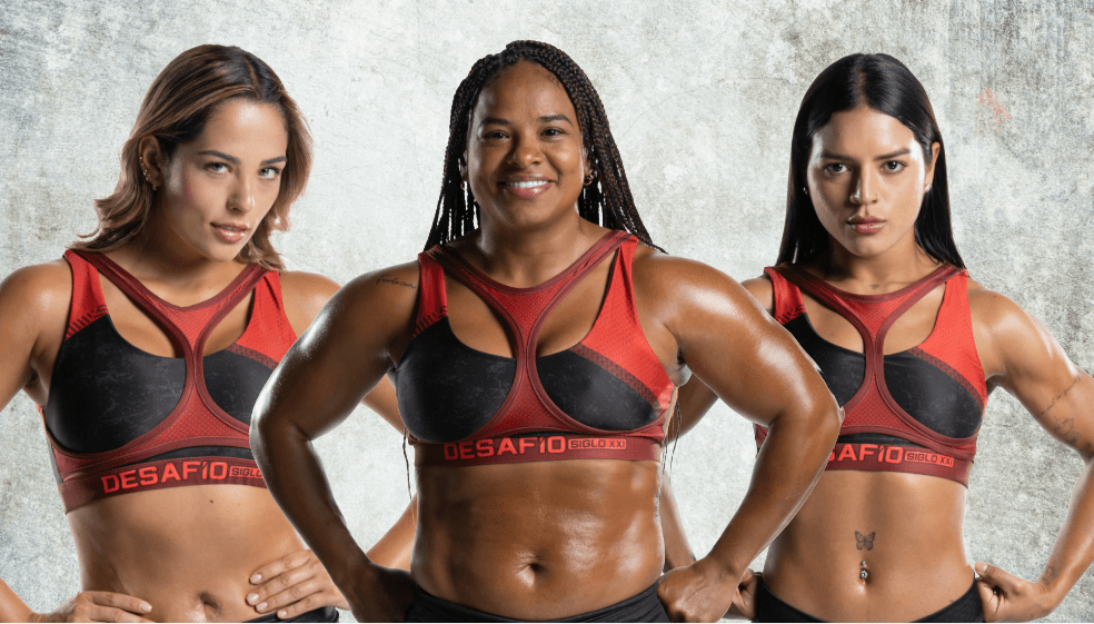 Tina, Mencho y Katiuska, participantes del 'Desafío del Siglo XXI'.