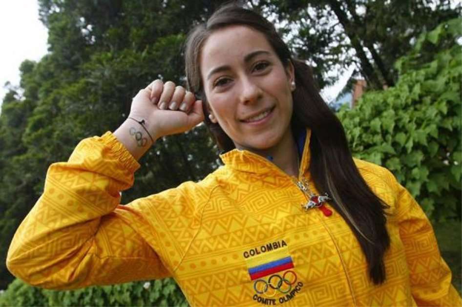 Mariana Pajón y sus tatuajes / Tomada de http://www.taringa.net/