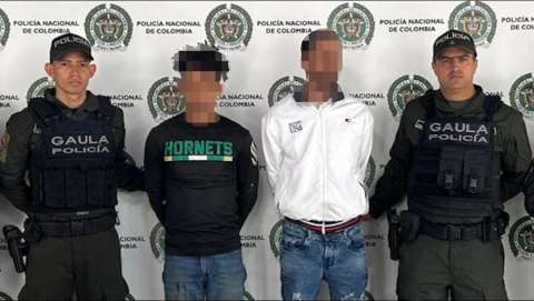 Cayeron dos presuntos integrantes de Los Satanás que extorsionaban en Bogotá y Soacha