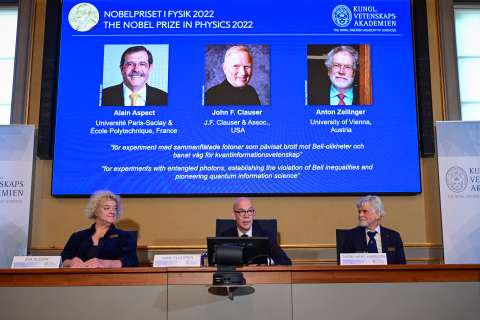 El Premio Nobel Física 2022 es para tres pioneros de la información cuántica