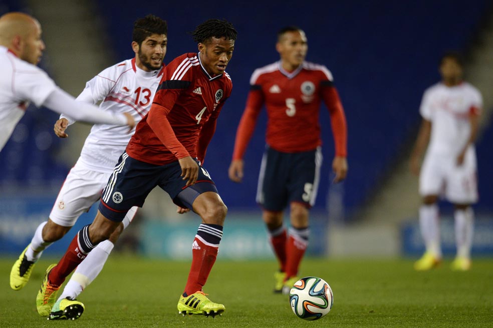 Juan Guillermo Cuadrado, volante de la Fiorentina de Italia y figura de la selección de Colombia.