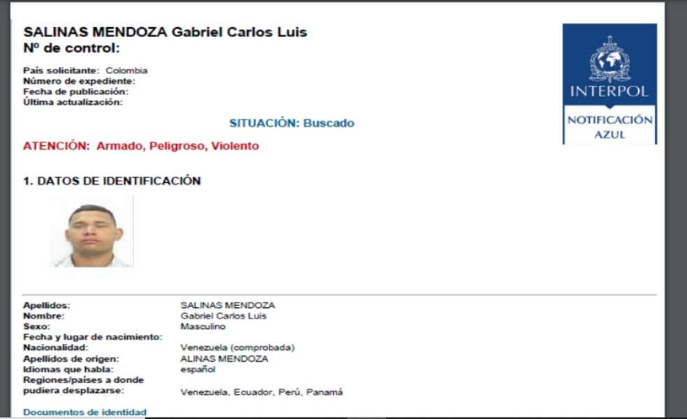 Este sería el sexto implicado en el caso Pecci, según la Policía colombiana.