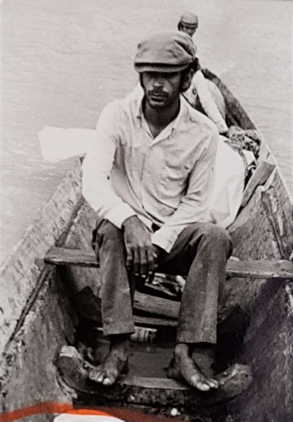 Alejandro Ovalles en el río Guaviare, 1978.