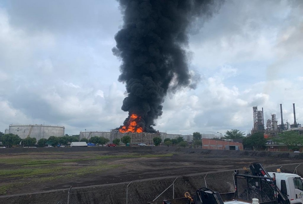 Incendio refinería Barrancabermerja