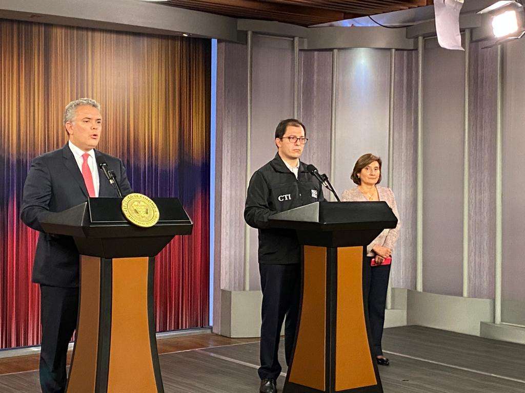 Presidente Iván Duque y el fiscal general Francisco Barbosa.