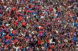 Hinchas del San Lorenzo celebran al nuevo "Papa Cuervo"
