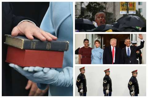 Los curiosos retratos que dejó la posesión de Donald Trump