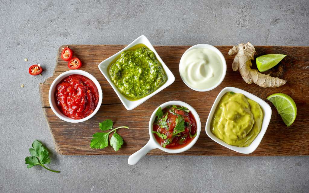 Diferentes tipos de salsas