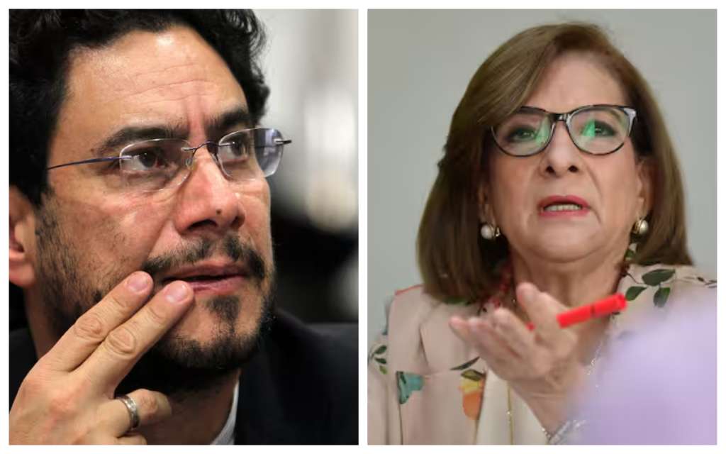 Iván Cepeda, senador víctima en el expediente Uribe. Margarita Cabello, procuradora general de la Nación.