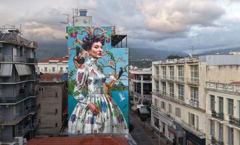 La famosa cantante de ópera Maria Callas protagoniza el mejor mural artístico del mundo