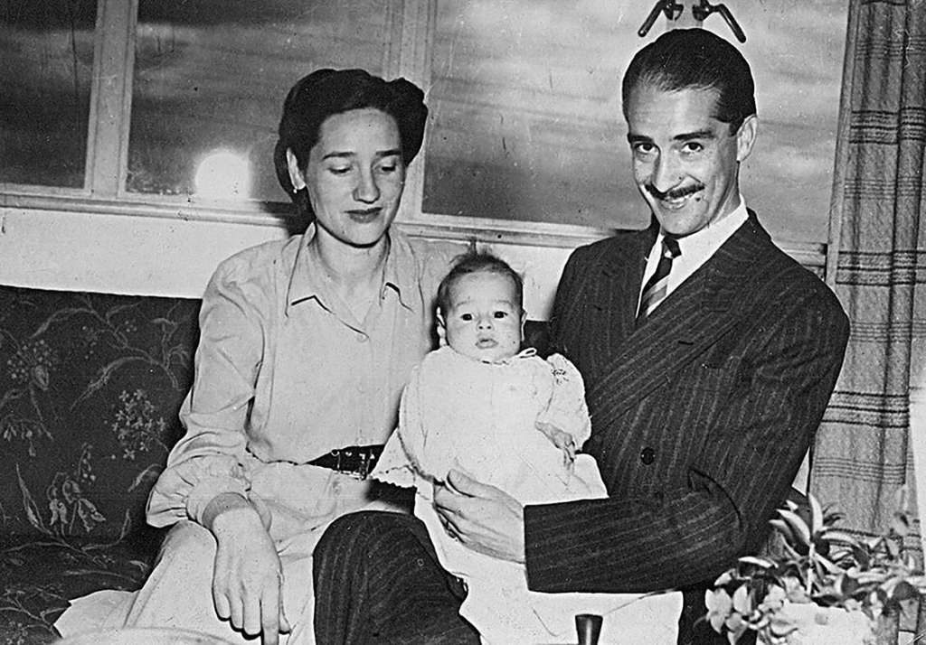 Víctor Mallarino con su esposa, Asita de Madariaga, y su hijo Rafael. / Archivo particular