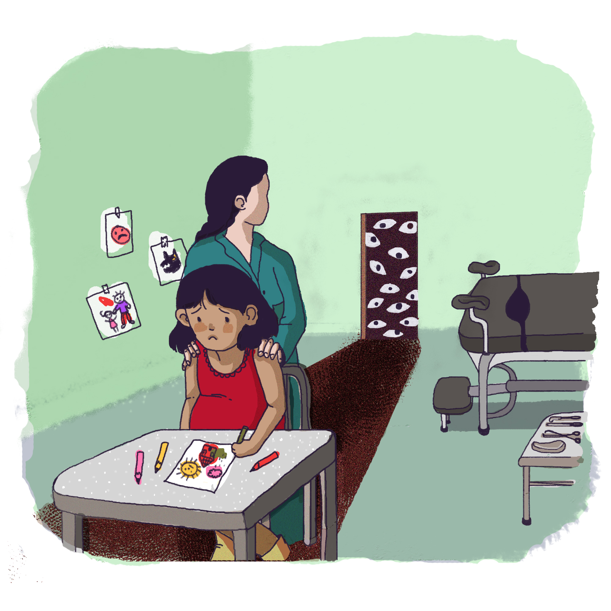 Ilustración aborto