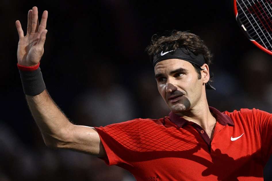 Roger Federer, a cuartos de final de París-Bercy. Foto: AFP