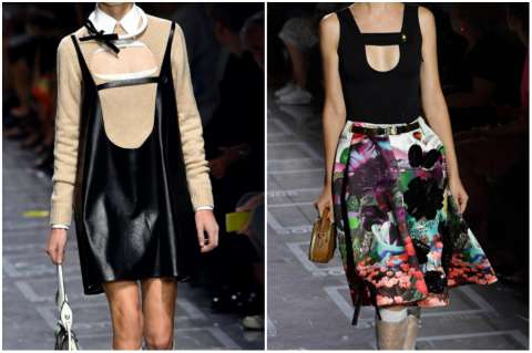 Prada y Fendi apuestan por faldas ‘midi’ y pantalones a la rodilla en Milán