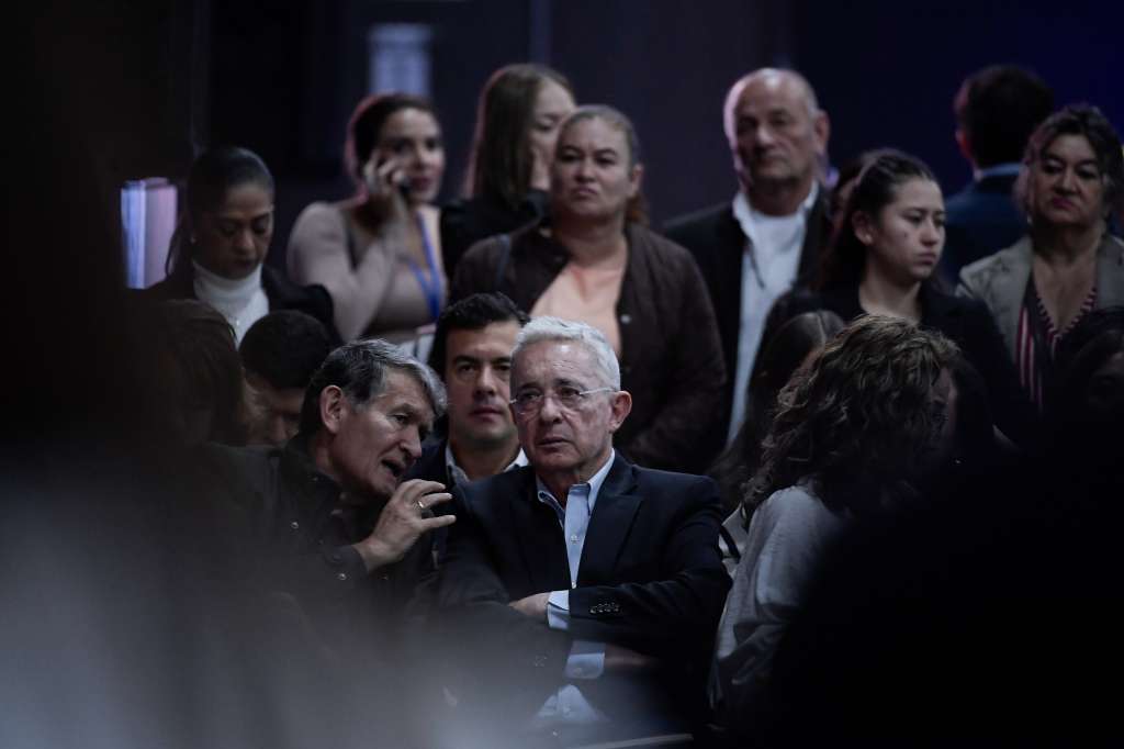 Durante el foro de precandidatos a la presidencia por el Centro Democrático