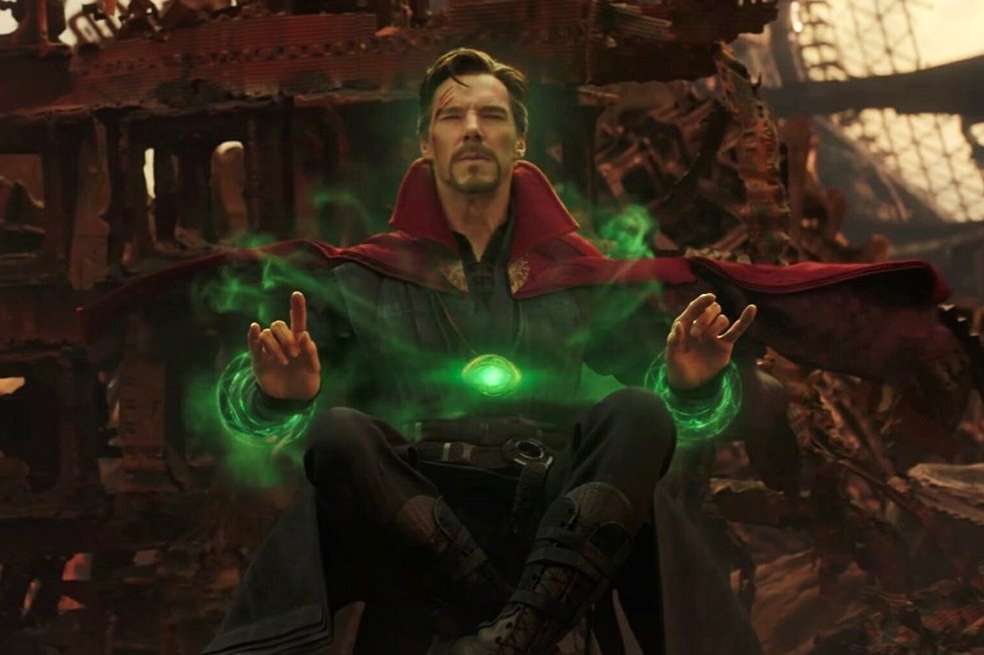Doctor Strange en una escena de la película "Vengadores: Infinity War".