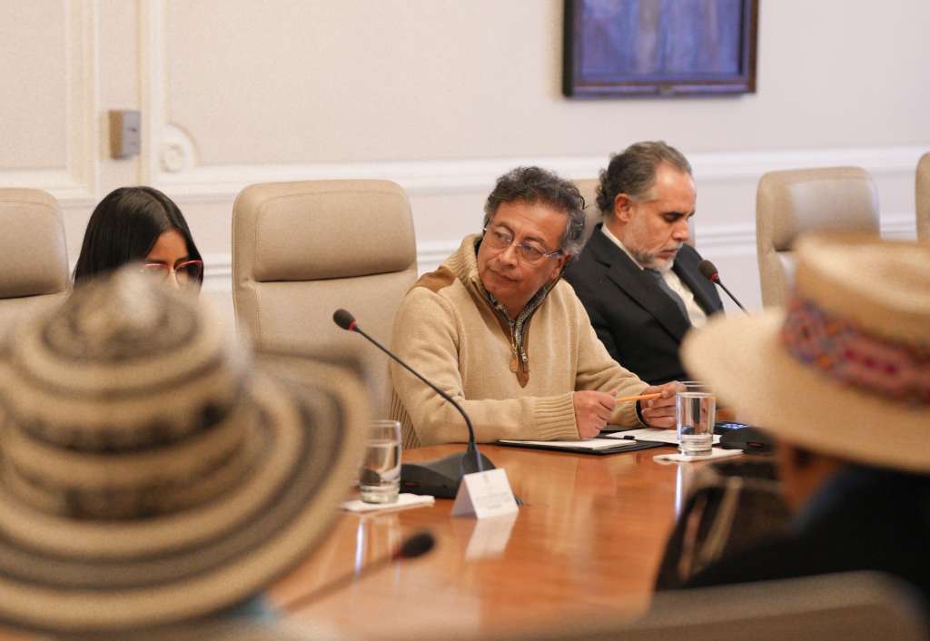 Presidente Gustavo Petro y jefe de despacho Armando Benedetti.