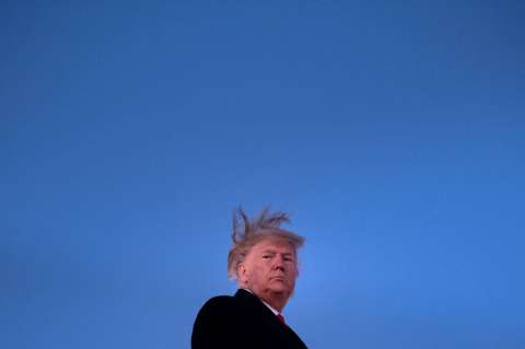 Donald Trump se va de vacaciones convencido de que este año fue "excelente"