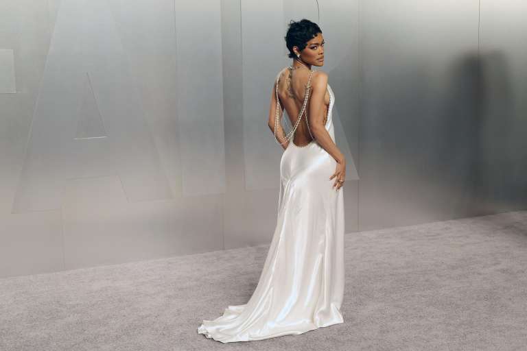 Los Angeles (United States), 16/03/2026.- Teyana Taylor arrives at the 2026 Vanity Fair Oscar Party following the 98th annual Academy Awards ceremony at Los Angeles County Museum of Art (LACMA) in Los Angeles, California, USA, late 15 March 2026 (issued 16 March 2026). EFE/EPA/NINA PROMMER