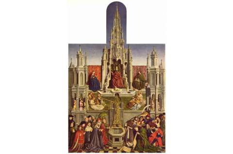 "La fuente de la gracia" de Van Eyck recupera la gloria en el Museo del Prado