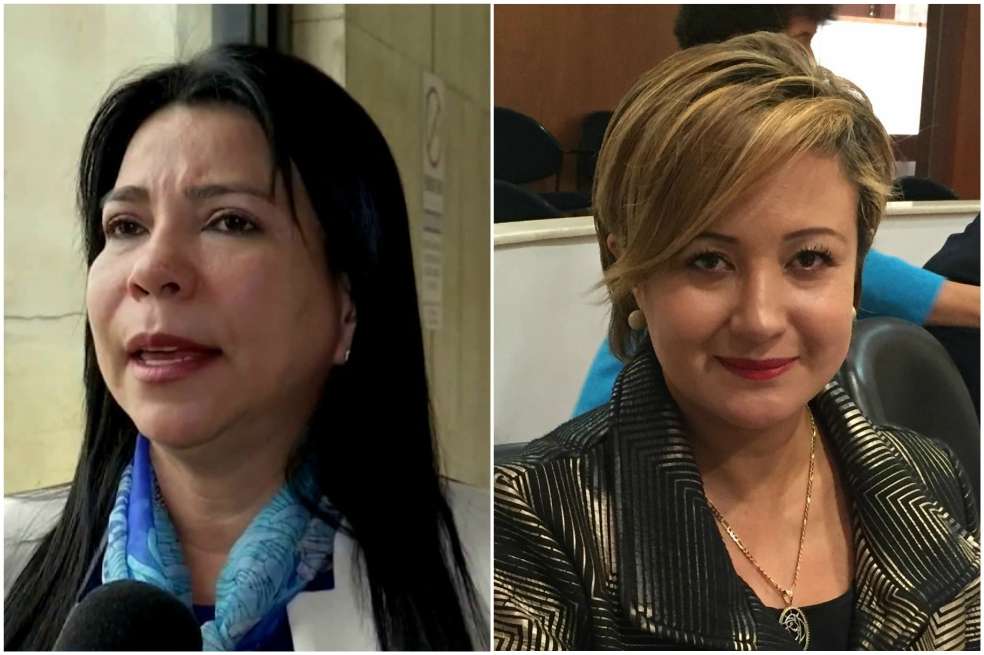 Yamina Pestana, a la derecha, es senador del Partido Conservador. Cabello, a la derecha, es representante a la Cámara del Centro Democrático. / Congreso Visible y Youtube