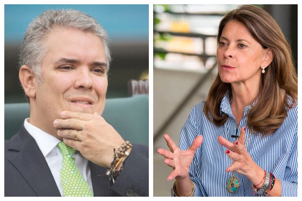 Mientras el presidente Iván Duque cuenta con una favorabilidad en su imagen del 32 %, la vicepresidenta Marta Lucía Ramírez tiene en ese mismo campo un 27 %. Los datos fueron medidos entre abril de 2019 a abril de 2020. /Mauricio Alvarado y archivo