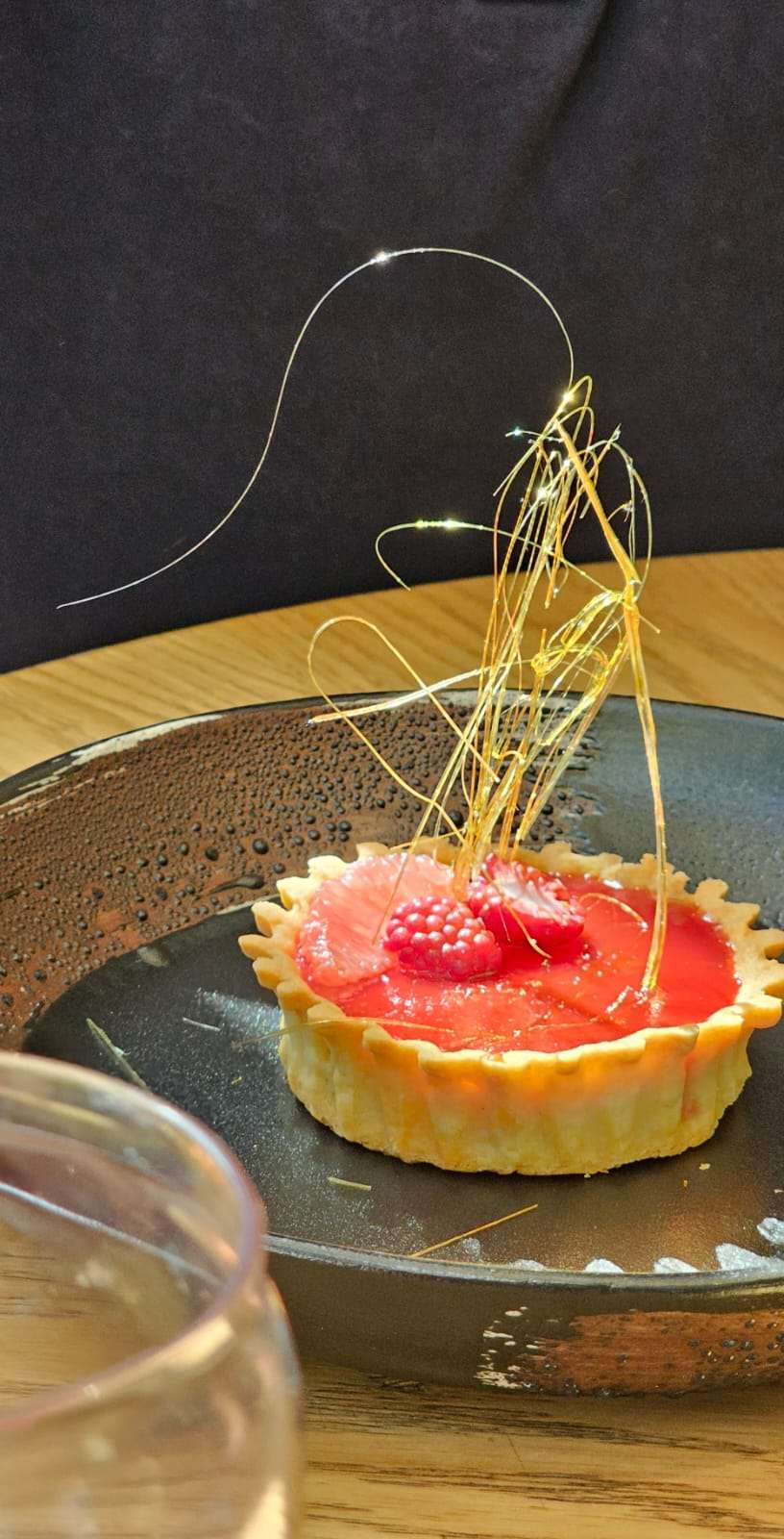 Tartaleta de miel de abeja negra