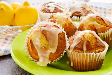 Siete ingredientes para preparar “muffins” de limón