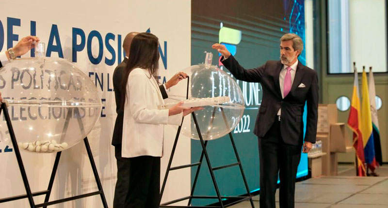 El sorteo contará con la presencia de delegados de las ocho campañas presidenciales.