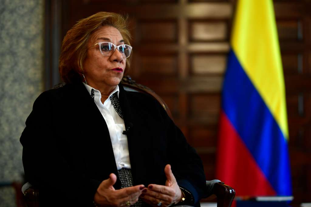 Ministra de Relaciones Exteriores de Colombia, en entrevista.