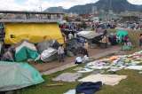 Desplazados en Bogotá van por sus tierras