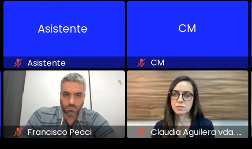 Francisco Pecci, hermano del fiscal Marcel Pecci. Claudia Aguilera, periodista y viuda del funcionario anticrimen de alto rango.