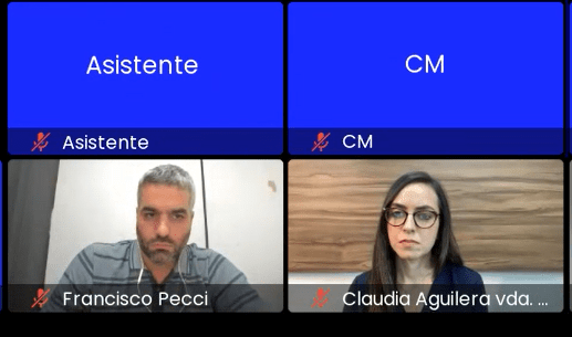 Francisco Pecci, hermano del fiscal Marcel Pecci. Claudia Aguilera, periodista y viuda del funcionario anticrimen de alto rango.