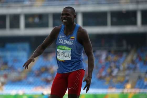 El atleta colombiano Jonh Murillo durante los Juegos Olímpicos de Río 2016. / AFP