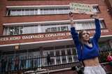 Las fotos que dejó el plantón en el colegio Bethlemitas en Bogotá