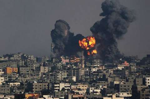 Israel bombardeó la franja de Gaza