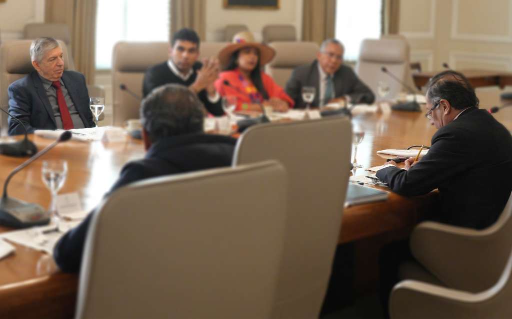 La última vez que se reunieron el presidente Petro y el expresidente Gaviria en Palacio fue en febrero de 2023.