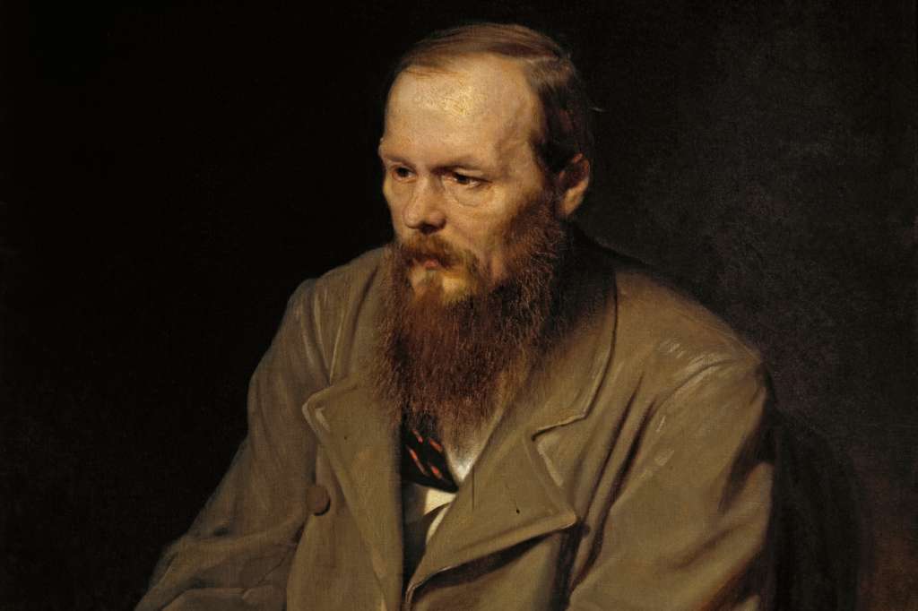 Retrato de Fiódor Dostoyevski (que nació en Moscú el 11 de noviembre de 1821 y murió en San Petersburgo el 9 de febrero de 1881).