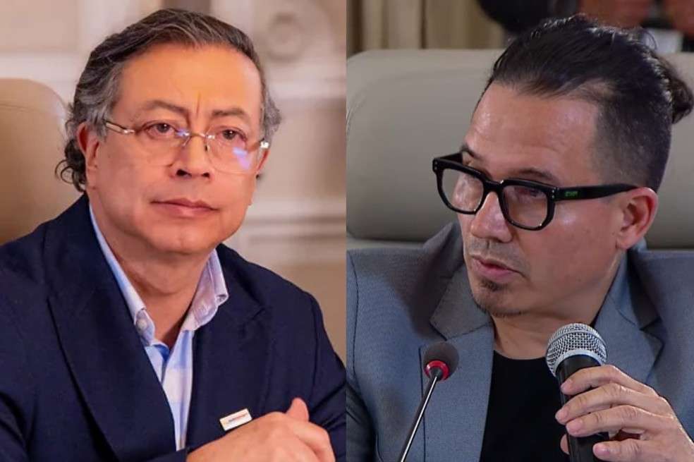 Gustavo Petro y Wilman Mejía, quien reveló los hallazgos en el Consejo de ministros.