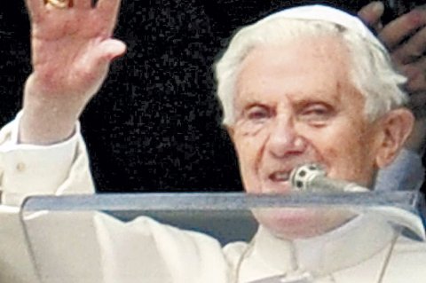 El adiós del papa