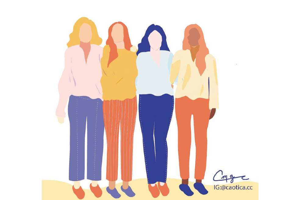 La palabra amistad viene del latín amicitas, por amicitias, que vienen del latín amicus. / Ilustración de Catalina María Gómez C. @caotica.cc