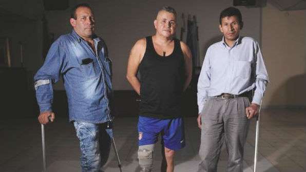De izquierda a derecha: Nelson Arana, Luis Alfredo Celis y Huberned Pimentel. Mauricio Alvarado - El Espectador