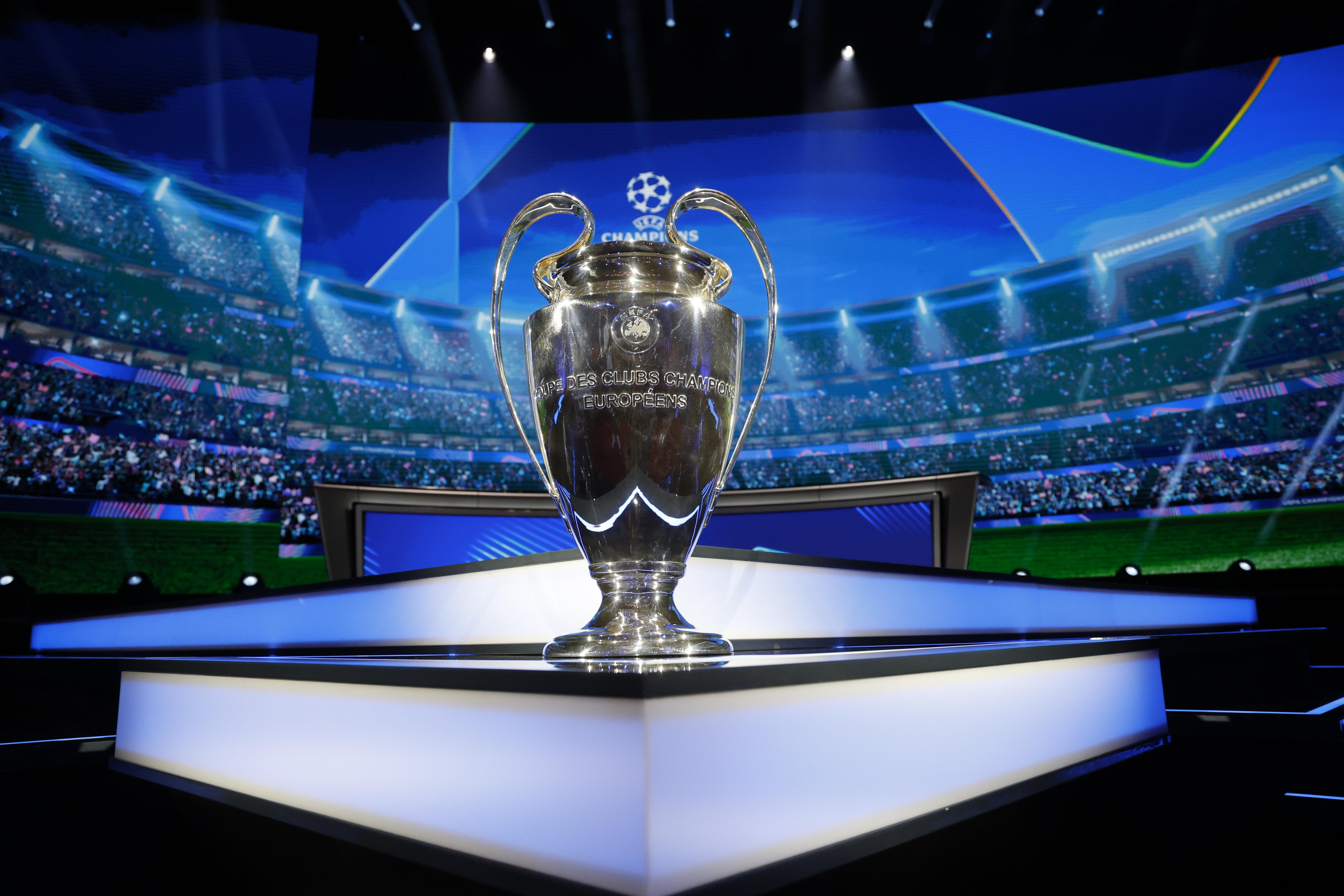 Monaco (Monaco), 29/08/2024.- The Champion'Äôs League Trophy is presented ahead of the UEFA Champions League draw in Monaco, 29 August 2024. (Liga de Campeones) EFE/EPA/SEBASTIEN NOGIER