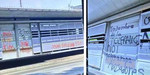 Protestas en Cali dejaron estaciones cerradas, desvíos y daños en vehículos del MIO