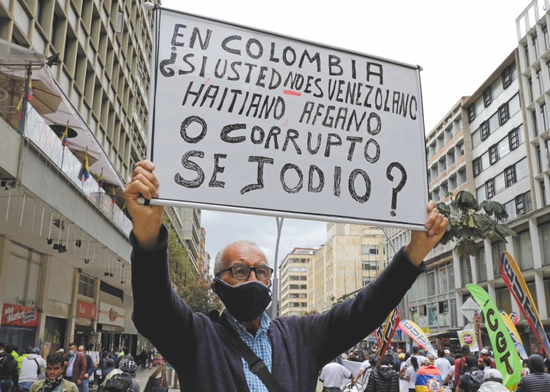 La movilización de ayer retornó a su típico recorrido y se desarrolló de forma pacífica.