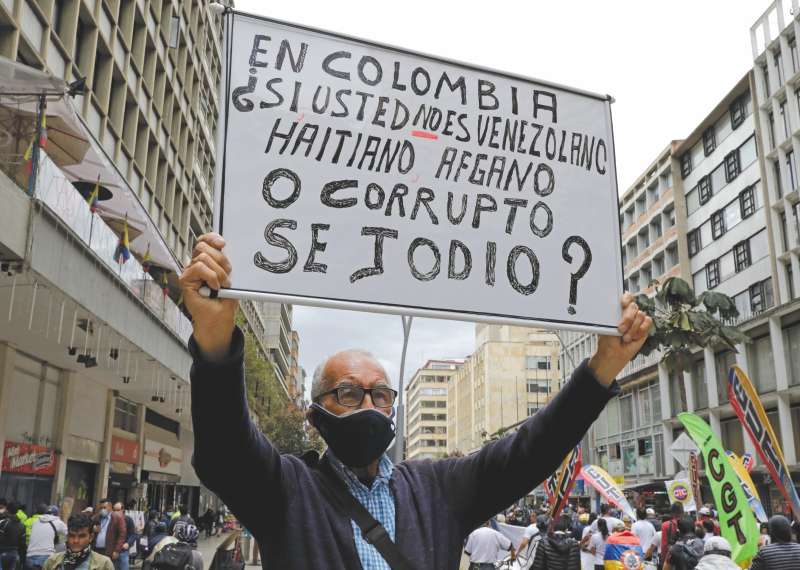 La movilización de ayer retornó a su típico recorrido y se desarrolló de forma pacífica.
